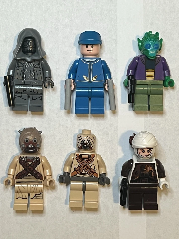 Lego Star Wars Minifigura Lote Onaconda Farr Tusken Raider Bespin Guard Dengar Foto 1 de 4