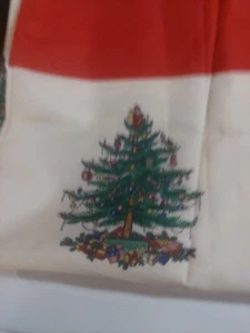 Spode Christmas 100% Polyester Fabric Shower Curtain - Picture 1 of 5