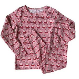 Pink Chicken Santa Christmas Pajamas - 7 - Picture 1 of 8