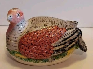 Mottahedeh House Nesting Rooster Made In Italy Beautiful Handpainted Detail - Picture 1 of 17