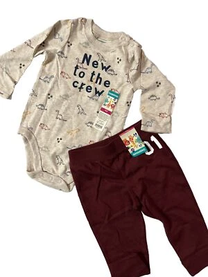 Garanimals niños talla 18 meses Traje de chándal y cuerpo Pull On “Nuevo para la tripulación” Nuevo con etiquetas Foto 1 de 4