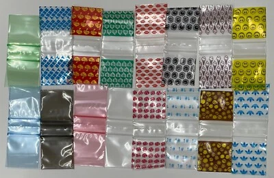 Apple Baggies #1515 (1,000) ASSORTED DESIGNS (10 Packs With 100 In Each Pack!) - Image 1 of 2