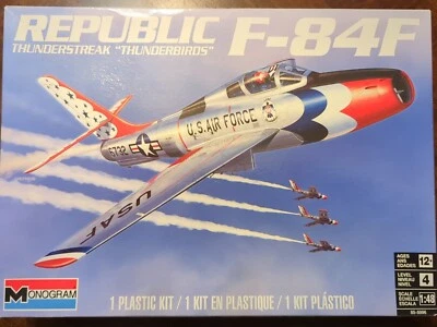 REVELL MONOGRAM 1:48 REPUBLIC F-84F PLASTIC MODEL PLANE KIT sk 4 RMX85-5996 NEW - Image 1 of 3