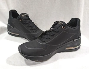 Zapatillas de cuña Skechers Street Million Air Elevated Air negras para mujer-talla 9,5 nuevas con caja - Imagen 1 de 9