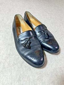 Mezlan “Havana” Mens Black Tassel Loafers Shoes Size 11 W - Picture 1 of 7