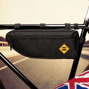 Triangle Bag Bike Frame Front Tube Bags Waterproof Cycling Pannier Packing Pouch - Picture 1 of 14