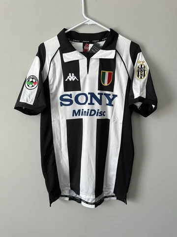 Zinedin Zidane Juventus Retro Vintage Seria A Home Men’s Soccer Jersey - Size L Cover