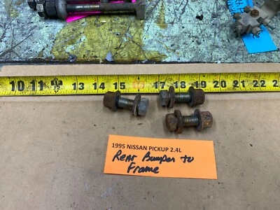 1993-1997 NISSAN PICKUP  REAR BUMPER TO FRAME BRACKET BOLTS SET OF 3 - Image 1 of 4