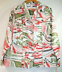 NWTS TanJay Women's Colorful Blazer Jacket Size 20W - Picture 1 of 5