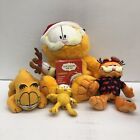 Lot vintage de 4 figurines jouets Garfield the Cat Odie peluche animaux en peluche
