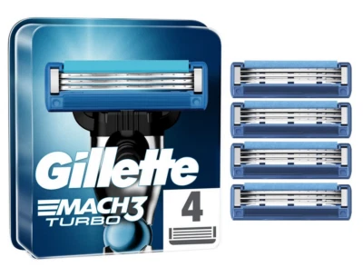Lot 4 Lames GILLETTE MACH3 TURBO Recharge de Rasoir Rasage Paquet Gilette Match+ - Bild 1 von 4