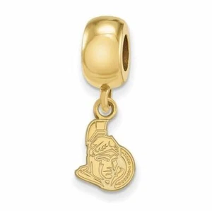SS Gold-plated NHL Ottawa Senators XS Dangle Bead Charm - Picture 1 of 1