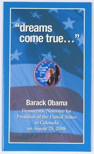 USA: Barack Obama Presidential Colorized 2006 Colorado Quarter Coin w/COA - Picture 1 of 3