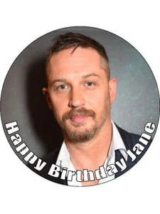 Tom Hardy Personalizado 7.5" PAPEL ARROZ PREMIUM Comestible Decoración de Pasteles - Imagen 1 de 1