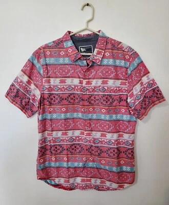 Modern Amusement Shirt Aztec Southwestern Print Button Up Men's Sz XL - Image 1 of 4