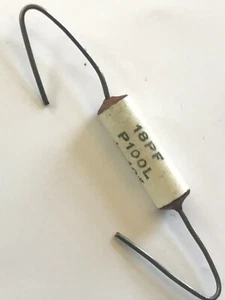VINTAGE 18pF 10% 750V RÖHREN KERAMIK KONDENSATOR ERIE CERAMICON P100L (x1) fd6d56 - Bild 1 von 1