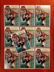JOLI LOT DE 10 CARTES Steve DeBerg 49ers San Francisco 1979 Topps #77