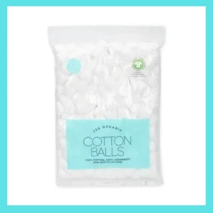 200 Pack Organic Cotton Balls Soft Skincare Makeup Nail Polish Removing Balls - Picture 1 of 4