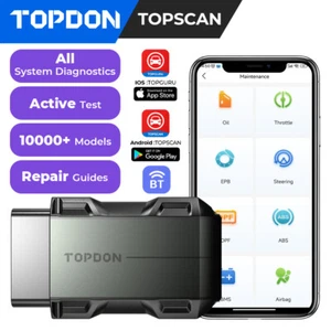 TOPDON Full System Bidirectional TOPSCAN OBD2 Scanner Car Diagnostic Tool Reset - Picture 1 of 11