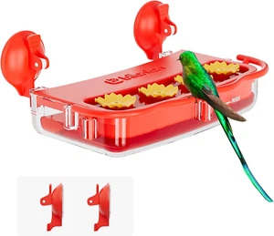 Window Hummingbird Feeder with Strong Suction Cup โ Bee & Ant Proof, Easy Clean - Picture 1 of 10