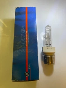 GE Showbiz Stage/Studio Lamp Bulb Quartzline 120V 500W 500-Watt 16465BTM NEW BOX - Picture 1 of 8