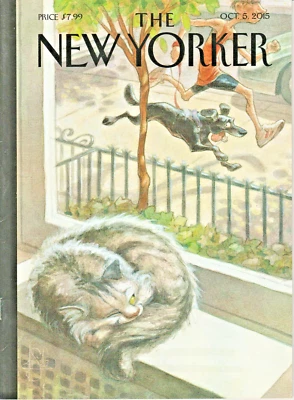 New Yorker Magazine Catnap 2015 Cover Art Peter De Seve - Image 1 of 3