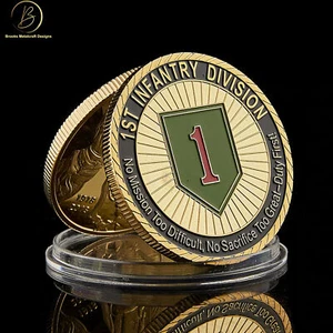 Army 1st Infantry Division Challenge Coin - Picture 1 of 8
