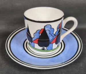 Wedgwood~Clarice Cliff~"MAY AVENUE" Cafe Chic~Bone China Cup & Saucer - Picture 1 of 15