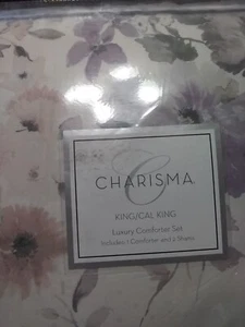 Charisma King/Cal King Luxury Comforter Set, 1 Comforter 2 King Shams ( New) - Picture 1 of 5