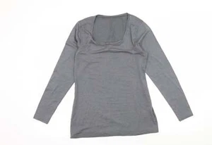 Avenue Womens Grey Acrylic Blend T-Shirt Size 12 - Picture 1 of 12