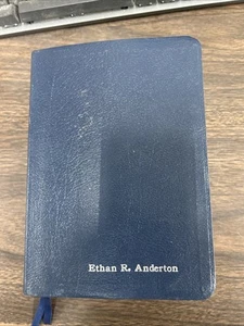 1979 Blue Imitation Leather LDS Quad Mormon Indexed. - Picture 1 of 5