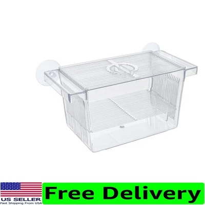 Caja de cría de peces de acrílico transparente con ventosas - Fácil instalación y limpieza Foto 1 de 4