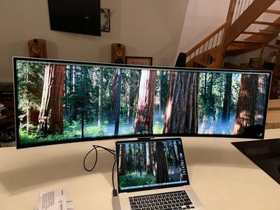 Samsung 49" Odyssey G9 Dual QD-OLED G91SD Curved Ultrawide Gaming Monitor - READ - Image 1 of 4