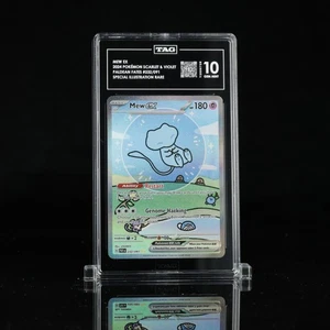 Pokemon TAG 10 Paldean Fates Bubble Mew ex illustrazione speciale raro 232/91 - Foto 1 di 9