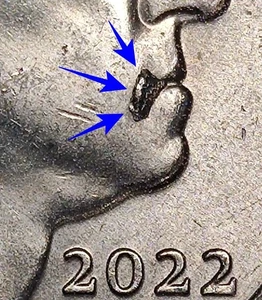 2022-P DR Sally Ride Quarter with herpes Die chip circulated - Picture 1 of 3