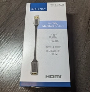 Insignia- DisplayPort to HDMI Adapter - Black - Picture 1 of 5