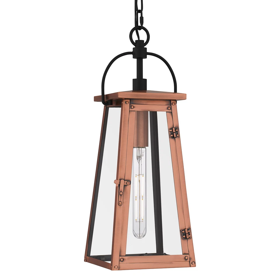 Mini colgante exterior Quoizel CLN1907 Carolina 7"W - cobre Foto 1 de 2