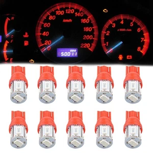 10x T10 Bombillas LED Rojas Marcador Lateral Freno Señal de Giro Luz de Parada Trasera 192 168 194 - Imagen 1 de 9