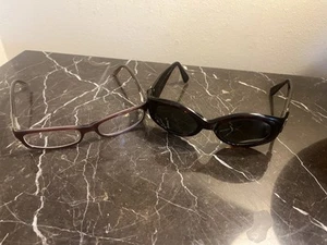 2 Vintage Luxury BVLGARI 801 908 130 Frames only Sunglasses/Demo Lens Glasses - Picture 1 of 12
