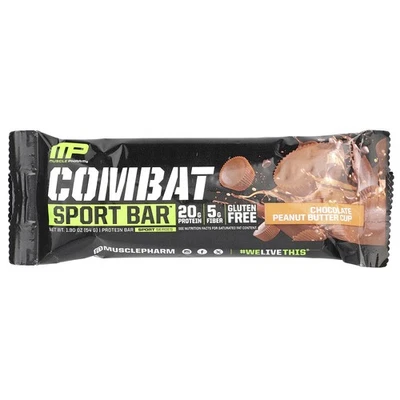 Combat Sport Bar™, taza de mantequilla de cacahuete chocolate, 1,90 oz (54 g) Foto 1 de 3