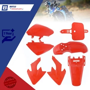 Dirt Pit Bike Red Plastic Fender Fairing For Honda XR50 CRF50 SDG SSR 107 125 - Picture 1 of 13
