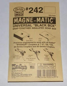Kadee HO scale # 242 ~ Universal "Black Box" insulated gear box x 10 pair ~ New - Picture 1 of 1