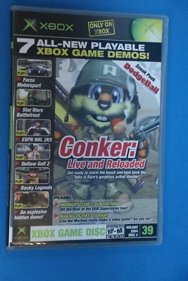 XBOX GAME DISC OFFICAL XBOX MAGAZINE HOIDAY 2004 #39 CONKER LIVE & RELOADED DEMO - Image 1 of 4