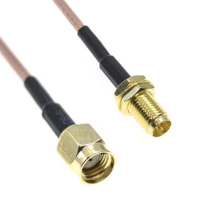 RG316 Coax Cable RPSMA Male Plug To RPSMA Female Connector lot RF Coaxial Jumper - Zdjęcie 1 z 4