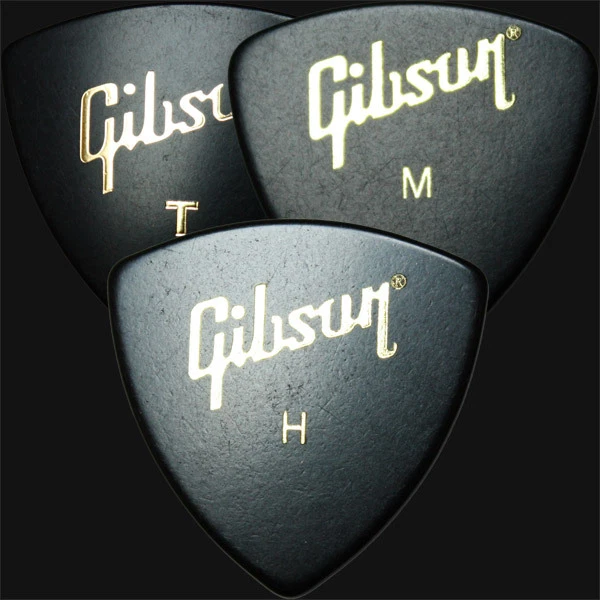 12 plettri per chitarra Gibson Wedge - 4 di ogni misura