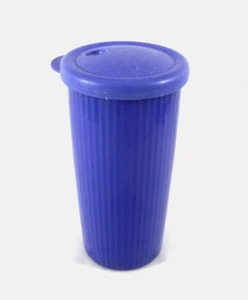 Tupperware lila doppelwandig 24 Unzen Thermobecher mit Strohhalmverschluss #3329 - Bild 1 von 8
