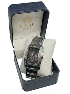 ROYAL LONDON men's wristwatch 4589C3C Water Resistance 5 ATM Gift For Men Rare - Picture 1 of 11