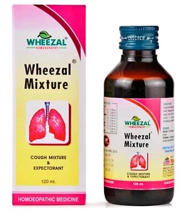 Wheezal Homoeopathy Cough Mixture Syrup-120ml - Picture 1 of 3