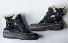 Sorel Womens Tootega NL1460-010 Black Suede Round Toe Ankle Winter Boots Size 10