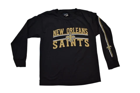 NFL Team Apparel Youth Boys New Orleans Saints Football Shirt New S, XL Cover